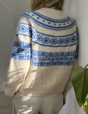 Le Knit - Porcelain Yoke Sweater - Papir - Lene Holme Samsøe - Garntopia