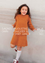 2408 - Mykt til barn - Nr. 7 AUGUSTINE SWEATER JUNIOR / AUGUSTINE SKIRT JUNIOR