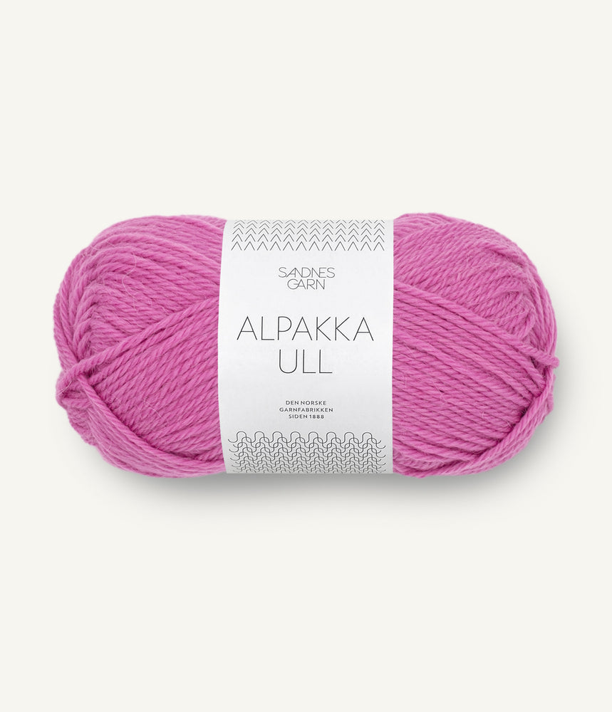 UTGÅTT 4628 Magenta - Alpakka ull