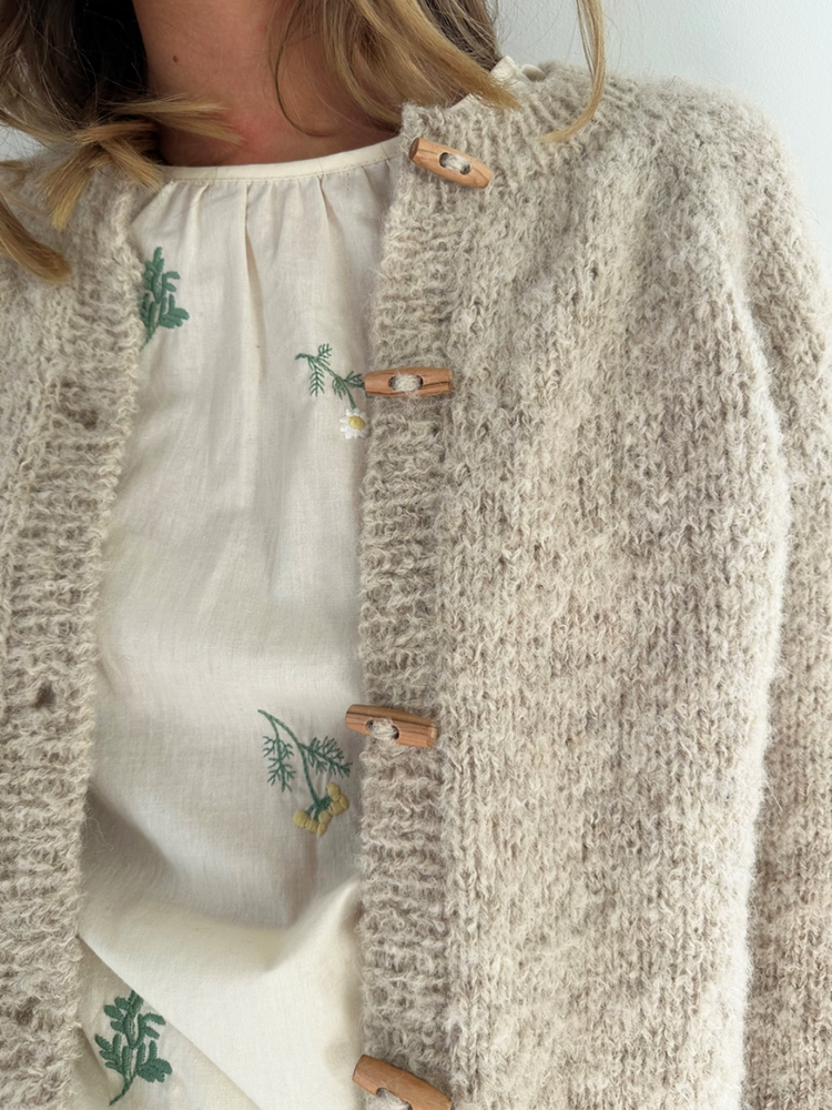 Le Knit - Foundation Cardigan - Papir