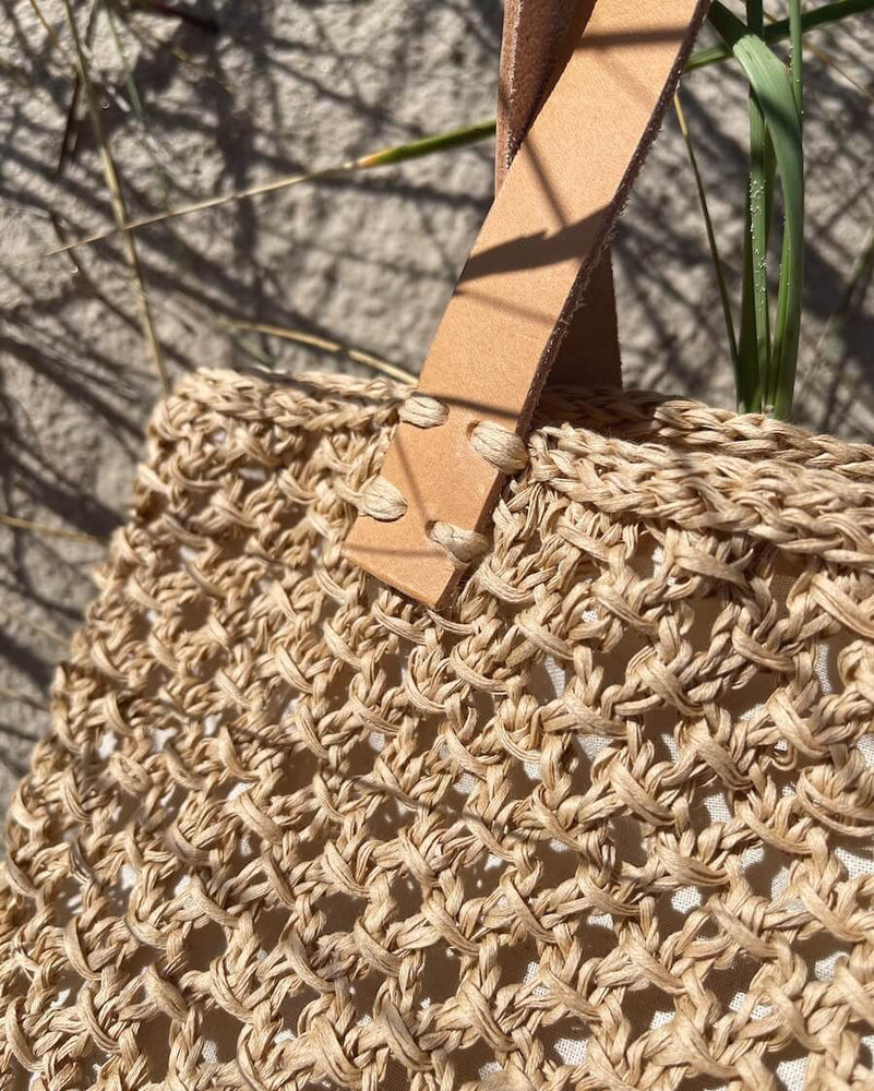 LÆRSTROPPER TIL FRENCH MARKET BAG - NATUR