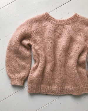 Novice Sweater Junior - Mohair edition - Papir - PetiteKnit - Garntopia