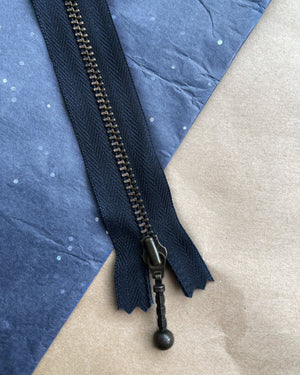 Glidelås til Honey Purse small - Navy 14 cm