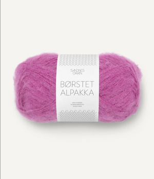 4628 Magenta -	Børstet alpakka