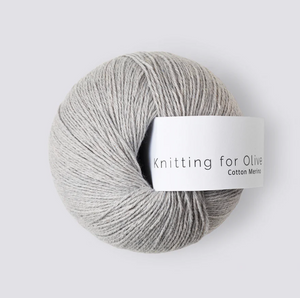 Perlegrå -	Cotton Merino