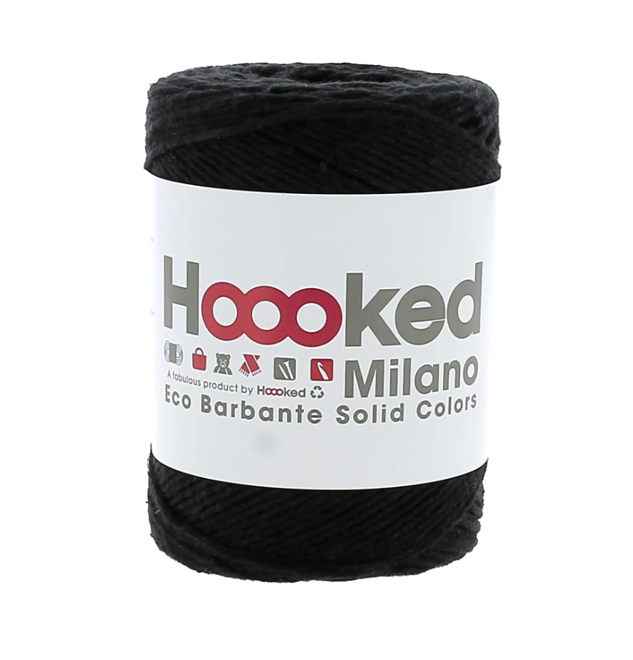 Noir - Eco Barbante Milano - Hoooked Yarn - Garntopia