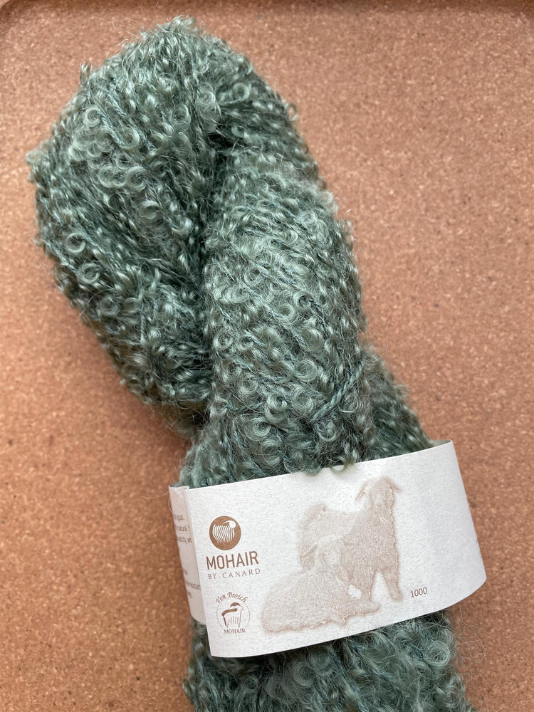 1028 Oliven -	Mohair Bouclé