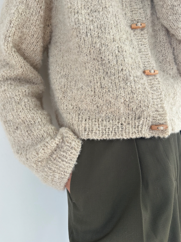 Le Knit - Foundation Cardigan - Papir