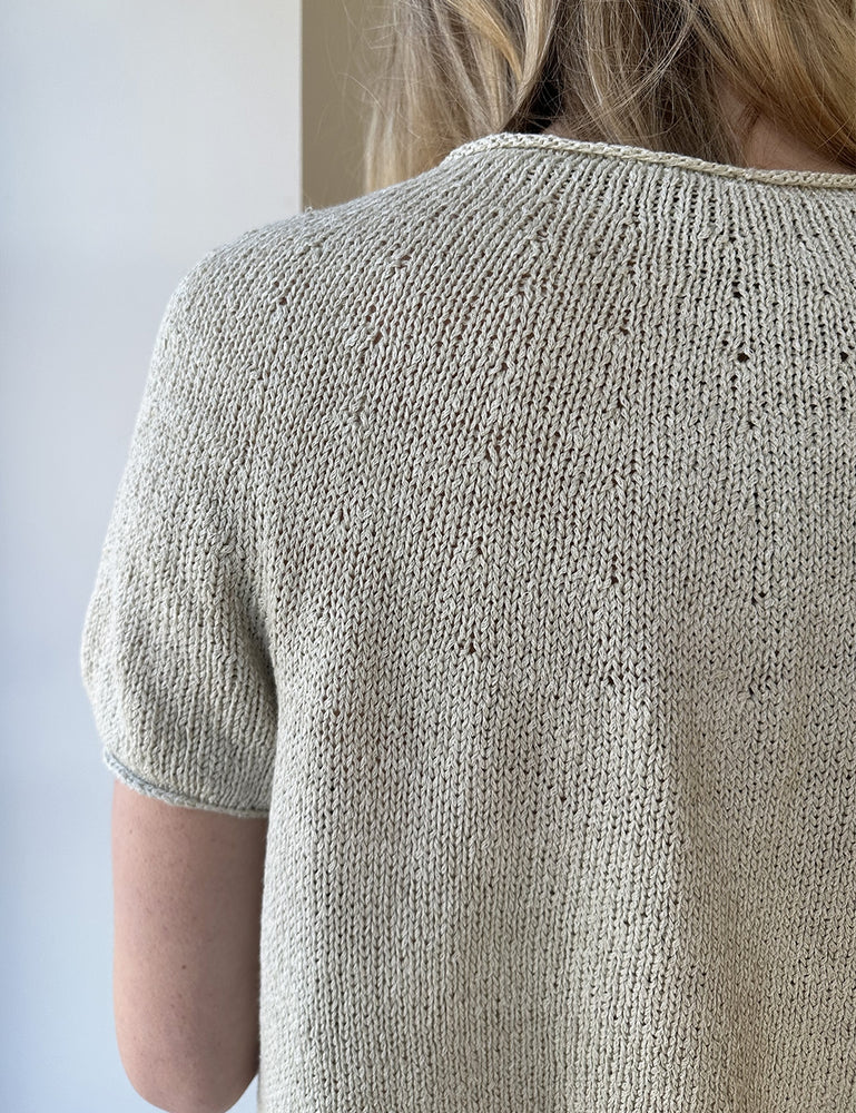 Le Knit - Plain Yoke Tee 22 - Papir