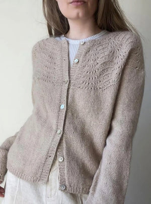 Le Knit - Peacock Cardigan - Papir