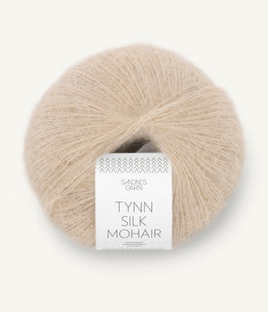 2650 Beigemelert -	Tynn Silk Mohair