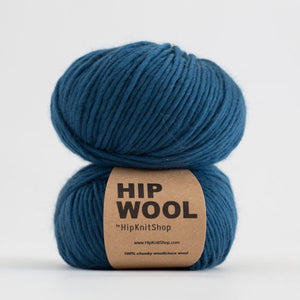 Petrol blue -	Hip Wool