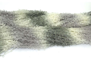 1047 Sølvgrå mix -	Mohair Bouclé Mix