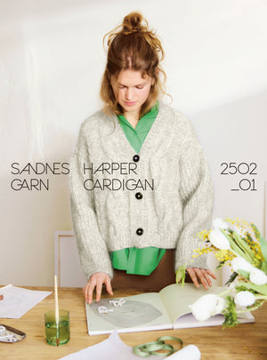 2502 - DIY - Nr. 1  Harper Cardigan - Papir