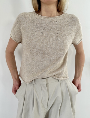 Le Knit - PLAIN YOKE TEE 20 - Papir