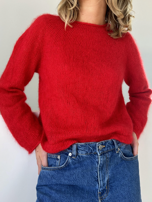 Le Knit -  Plain Yoke Blouse - Papir