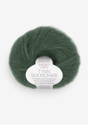 8581 Dyp Skoggrønn - Tynn Silk Mohair