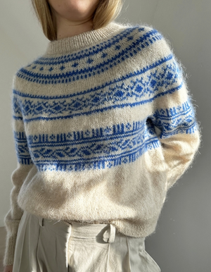 Le Knit - Porcelain Yoke Sweater - Papir - Lene Holme Samsøe - Garntopia