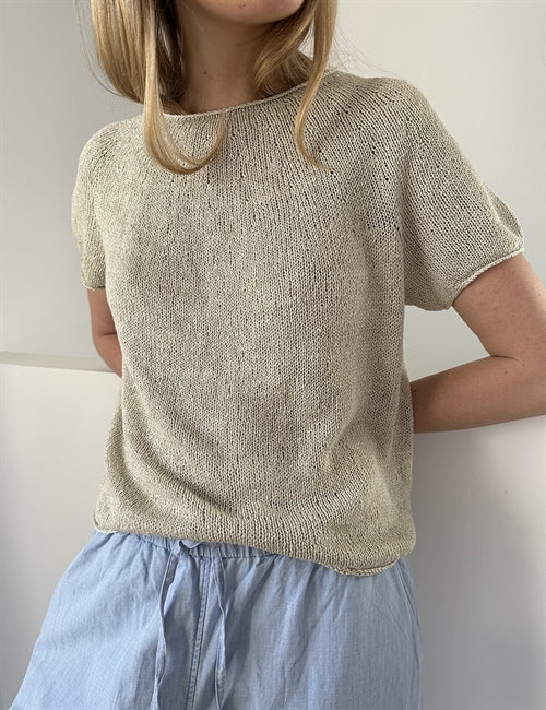 Le Knit - Plain Yoke Tee 22 - Papir