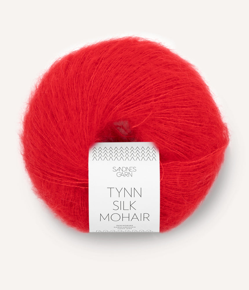 4018 Scarlet Red -	Tynn Silk Mohair