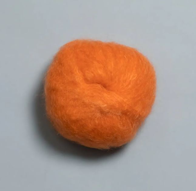 Tjukk Mohair 025 Oransje -	Tjukk Mohair