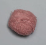 Tjukk Mohair 184 Rosa bris -	Tjukk Mohair