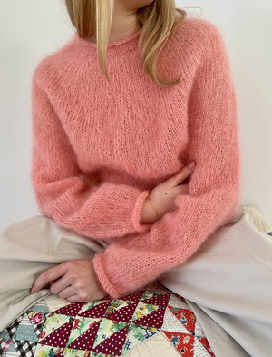 Le Knit - Plain Yoke Sweater - Papir