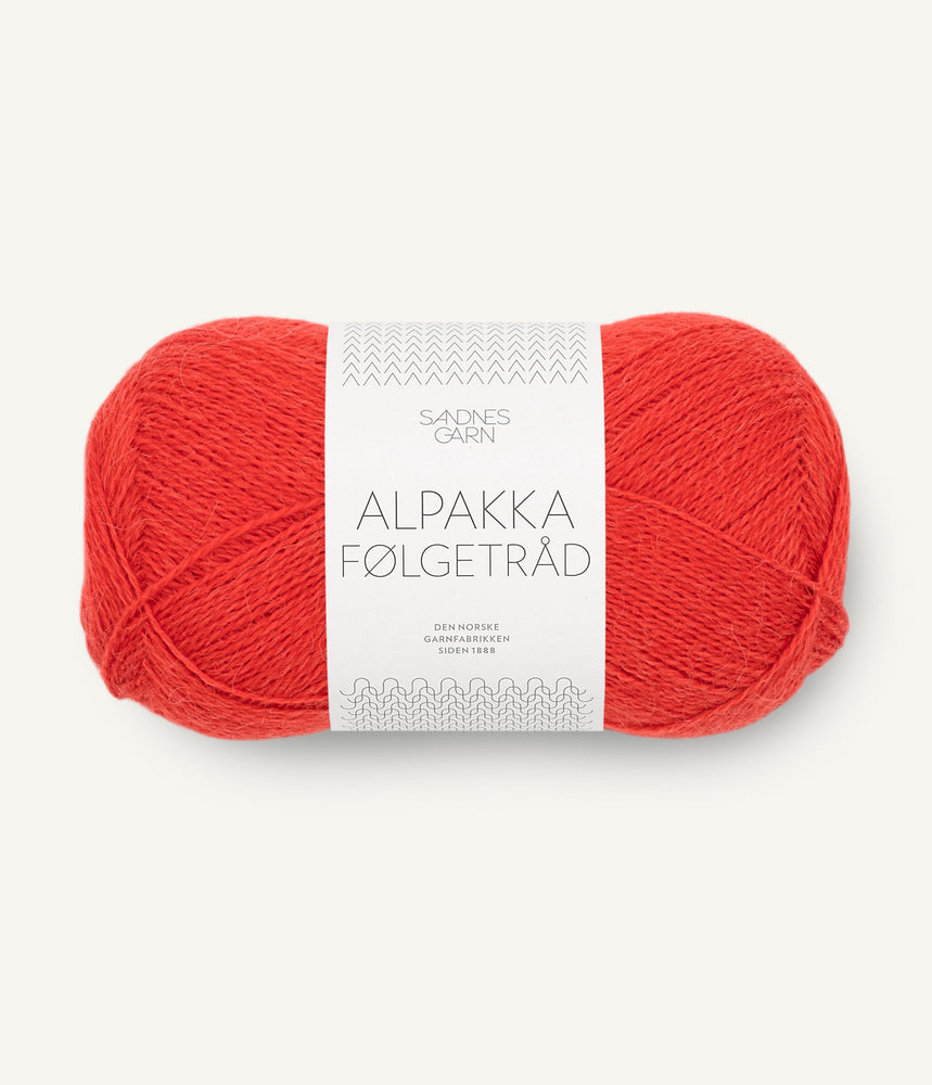 4018  Scarlet Red - Alpakka Følgetråd