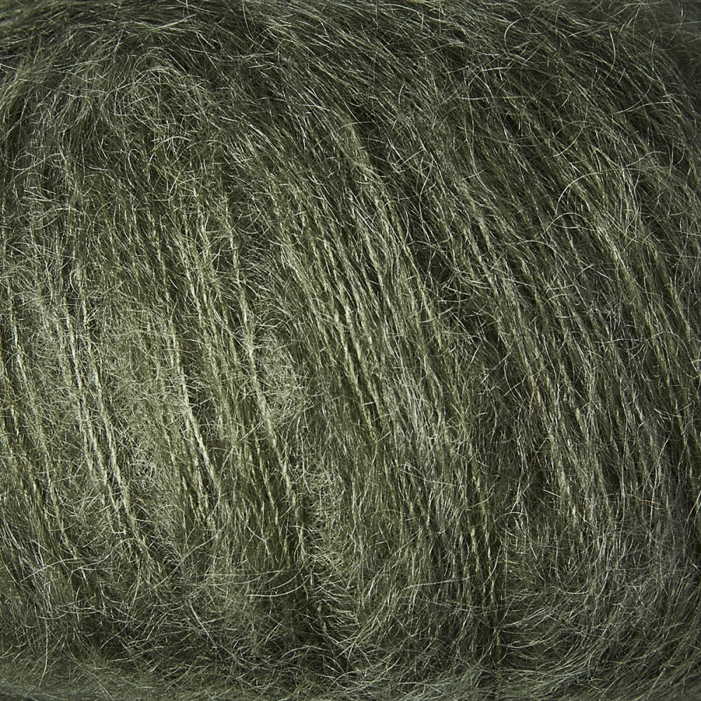 Støvet Søgrøn -	Soft Silk Mohair