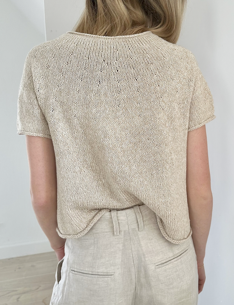 Le Knit - PLAIN YOKE TEE 20 - Papir