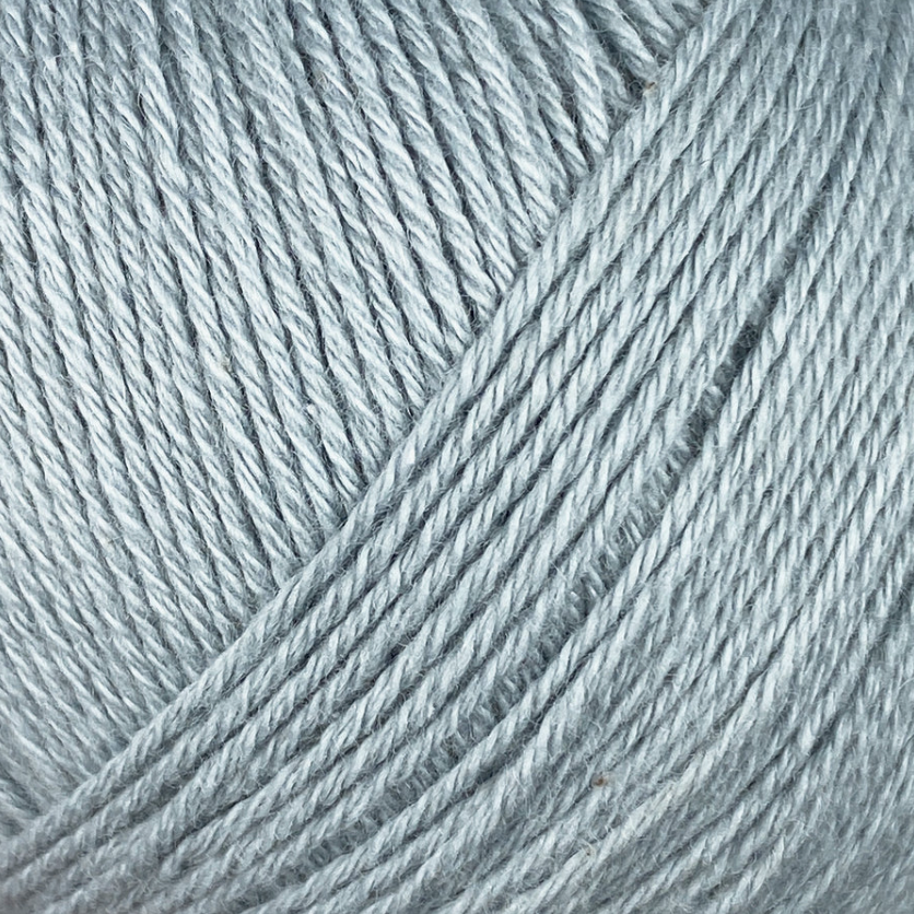 Pudderblå -	Cotton Merino