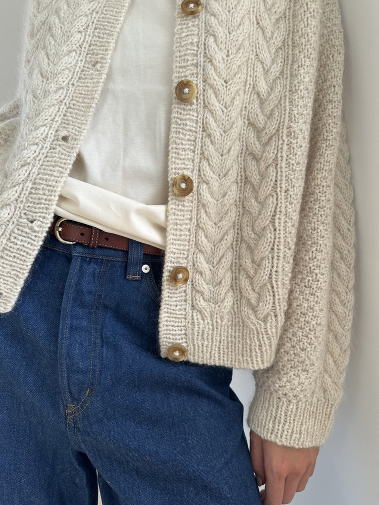 Le Knit -  Siri Cardigan - Papir