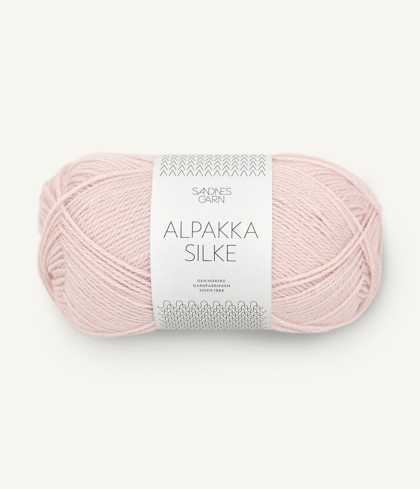 3511 Pudderrosa -	Alpakka silke