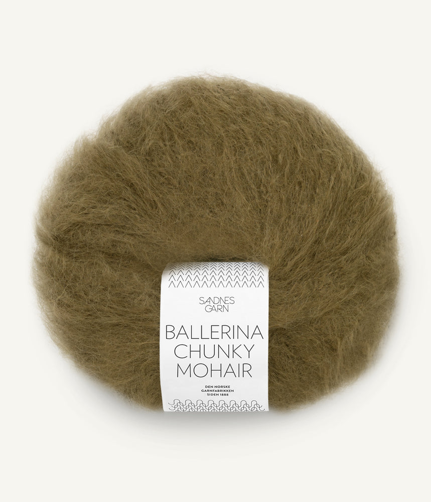 9873 Dark Olive - Ballerina Chunky Mohair