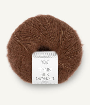 3073 Sjokolade -	Tynn Silk Mohair