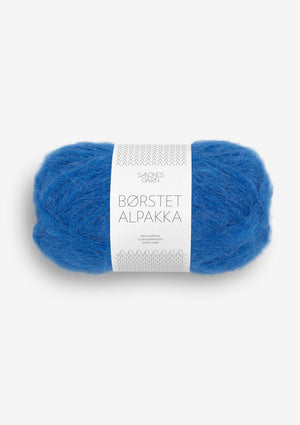 6046 Jolly Blue  -	Børstet alpakka