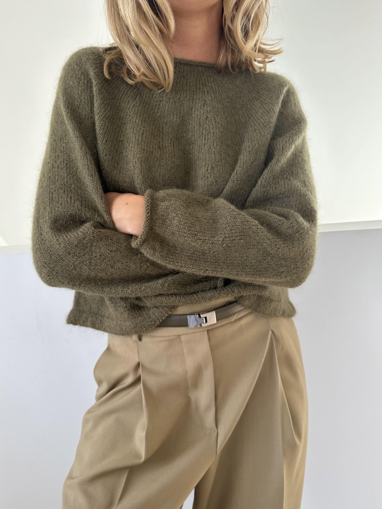 Le Knit -  Plain Yoke Blouse - Papir