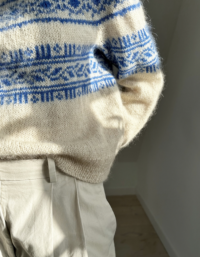 Le Knit - Porcelain Yoke Sweater - Papir - Lene Holme Samsøe - Garntopia