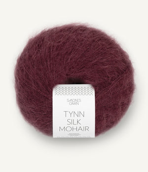 4372 Dyp Burgunder -	Tynn Silk Mohair