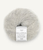 1022 Gråmelert  - Ballerina Chunky Mohair