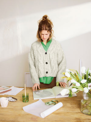 2502 - DIY - Nr. 1  Harper Cardigan - Papir