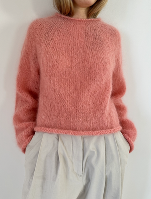 Le Knit - Plain Yoke Sweater - Papir