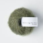 Støvet Søgrøn -	Soft Silk Mohair