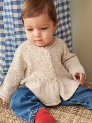 2407 - Sommerbaby - Nr. 7  DINA PEPLUM CARDIGAN BABY