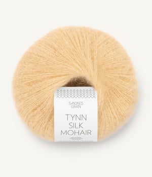 2122 Gul Månesten -	Tynn Silk Mohair