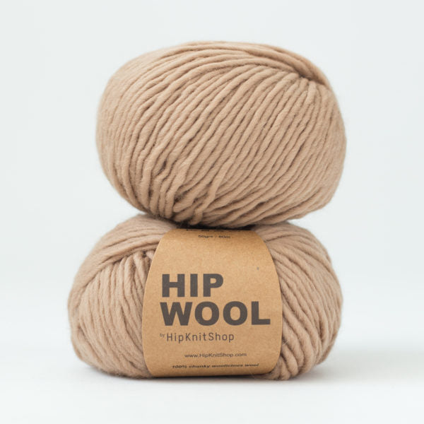 Cookie dough light brown -	Hip Wool