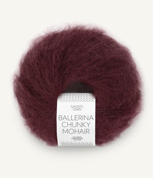 4372 Dyp Burgunder  - Ballerina Chunky Mohair