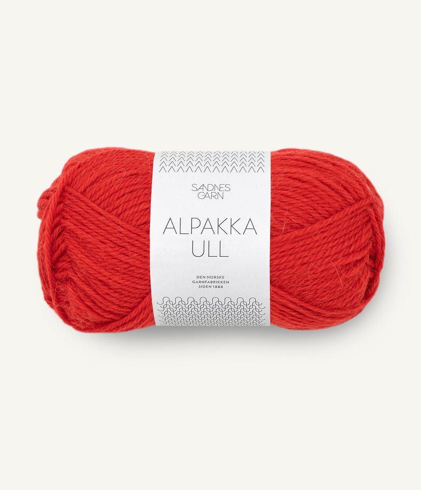 4018 Scarlet Red - Alpakka ull