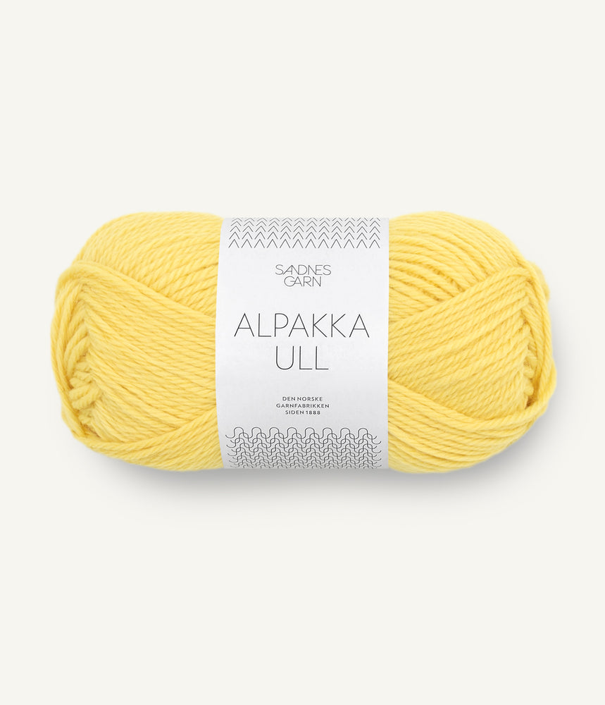 9004 Lemon - Alpakka ull