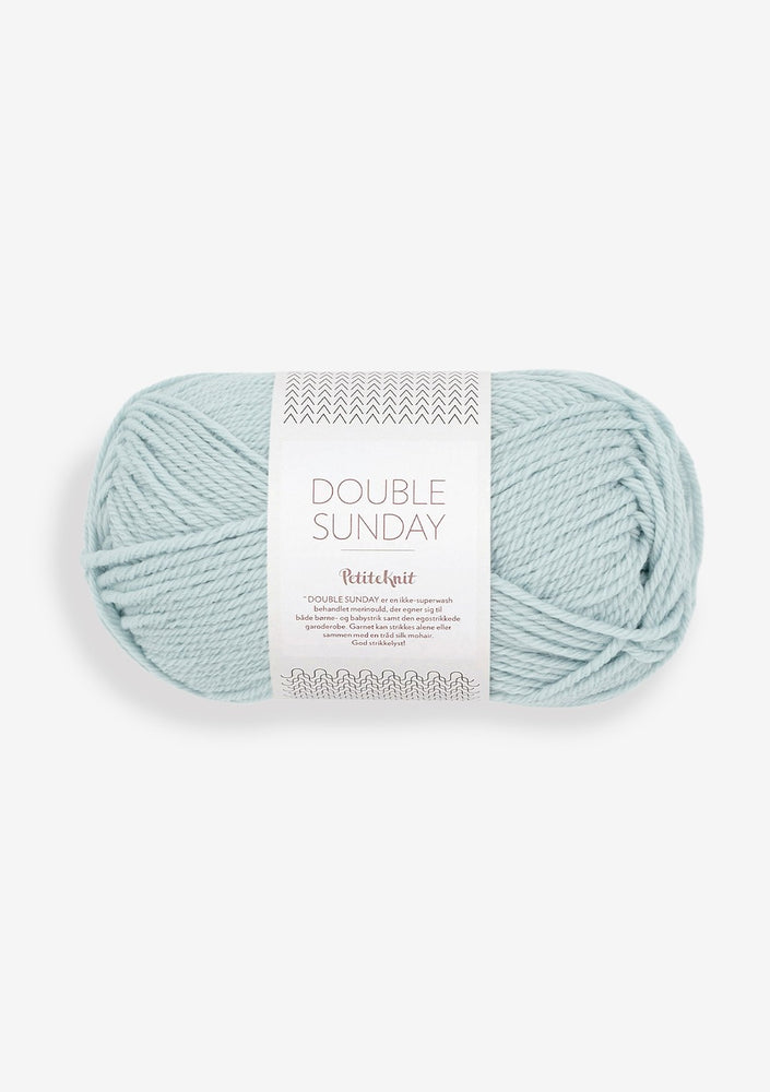 UTGÅTT 5930 Pale Blue - DOUBLE SUNDAY PetiteKnit